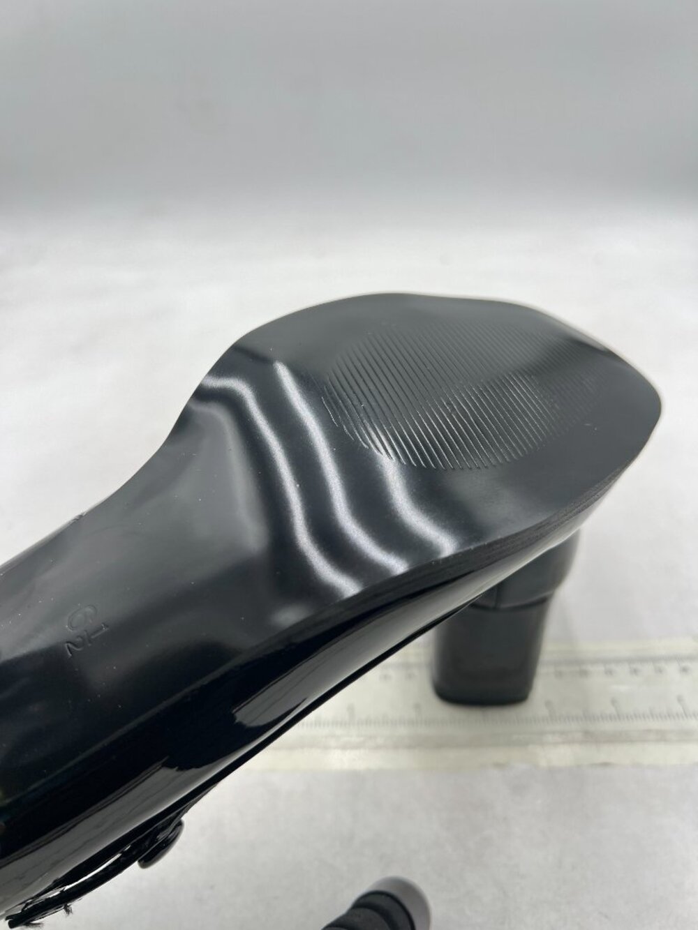 YDN Black Square Toe Mary Jane Pumps Slip On Chunky Heels Comfort Shoes - Picture 6 of 8